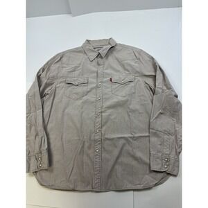 Levi's Authentic Jeanswear Pearl Snap Button Western Cowboy Mens XL